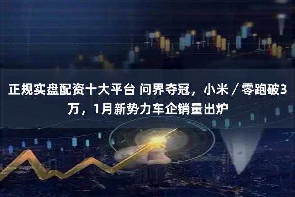 正规实盘配资十大平台 问界夺冠，小米／零跑破3万，1月新势力车企销量出炉